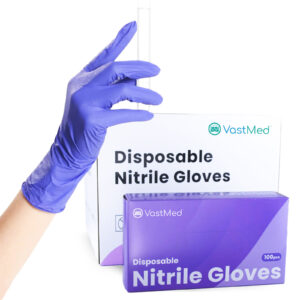 VASTMED Dental Grade Examination Leone Nitrile Gloves 4.0G Finger Tips Texture Latex Free Professional Grade Gloves