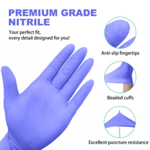 VASTMED Dental Grade Examination Leone Nitrile Gloves 4.0G Finger Tips Texture Latex Free Professional Grade Gloves
