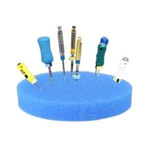 PlastCare USA Endodontic Foam, 2.5" Blue Round Sponge, 50/Pk