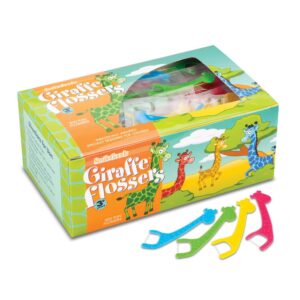 SmileGoods Giraffe Flossers, Assorted bright colors 2-7/8" long, 200/Bx